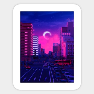 Neon City Sticker